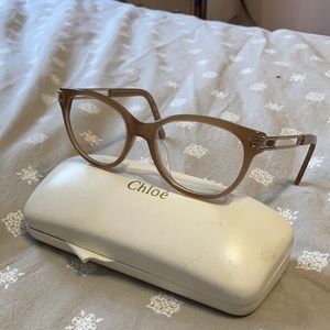 Chloe eye glasses and case with cloth